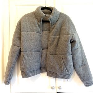 Grey cashmere Bomber jacket size XS
